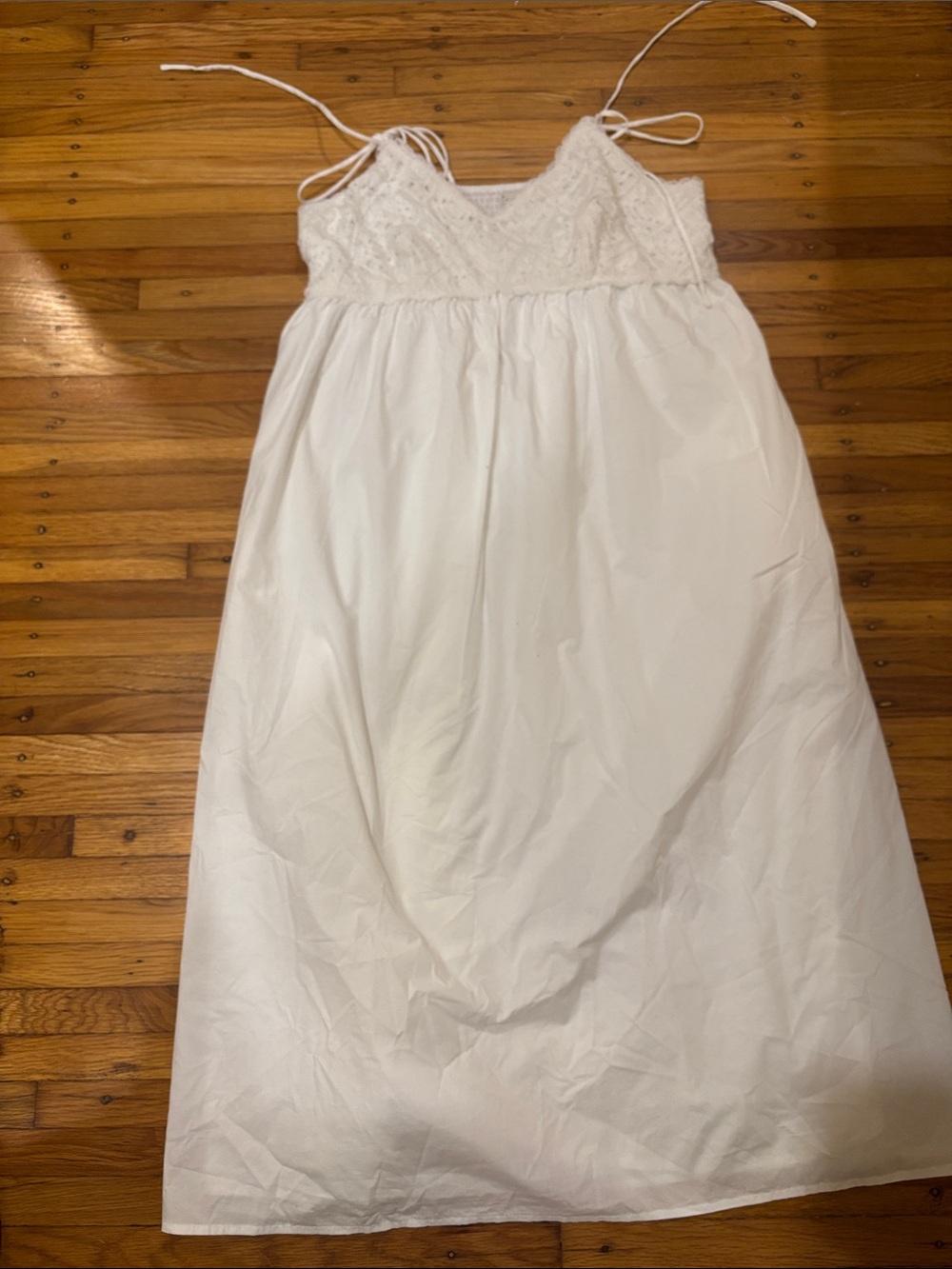 a new day White Lace-Bodice Maxi Dress